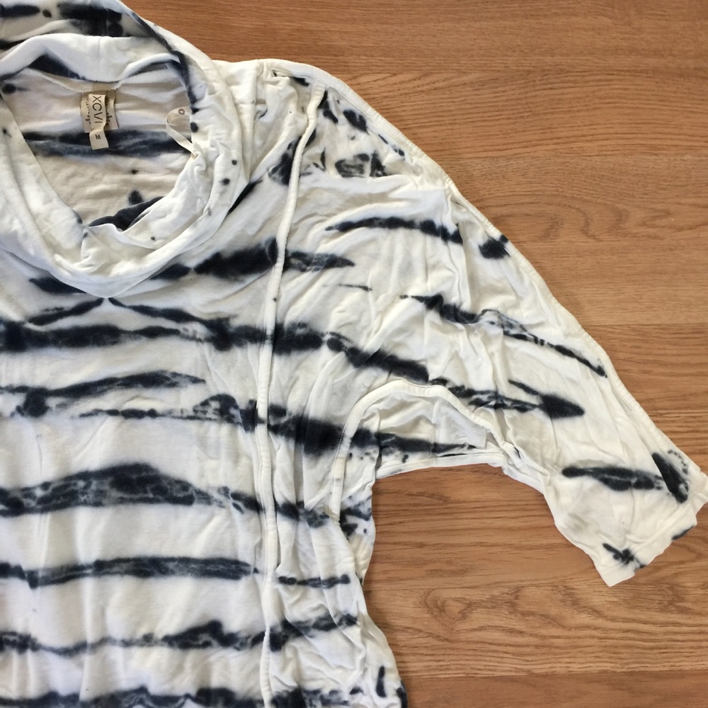 XCVI The Dye Cowl neck tunic